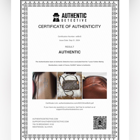 🤎Louis Vuitton🤎 Authenticated Monogram Marly Bandouliere Shoulder Cross … - Picture 3 of 13